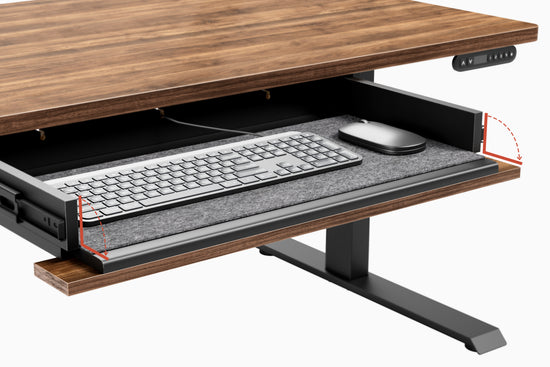 Hochklappbare Tastaturablage