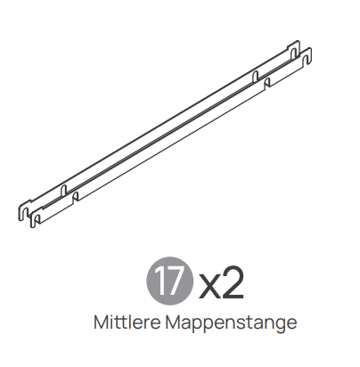 Mittlere Mappenstange-Vernal Breite Aktenschränke(für Ihre vorherige Bestellung)
