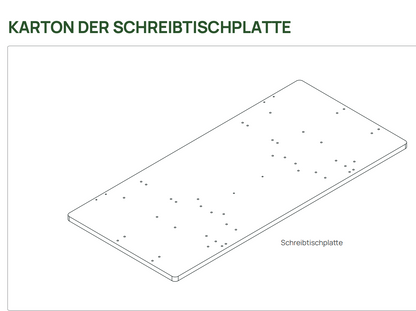 V0.7 Schreibtischplatte – Walnuss – 180 × 80 × 2,5 (für Ihre vorherige Bestellung)
