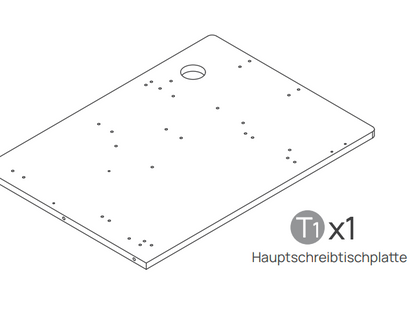 V0.7 L-Schreibtischplatte – Helles Walnussholz – 200 × 180 × 2,5 cm – Links (für Ihre vorherige Bestellung)