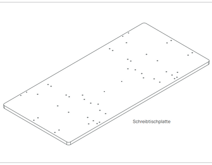 V0.7 Schreibtisch –  Massivholz_Kirschholz – 160 × 80 × 2,8 (für Ihre vorherige Bestellung)