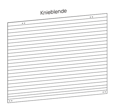 V0.7 Knieraumblende – Walnussfarbe – 170 cm(für Ihre vorherige Bestellung)
