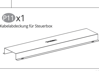 Kabelabdeckung für Steuerbox-Black-KDI-V0.6(für Ihre vorherige Bestellung)
