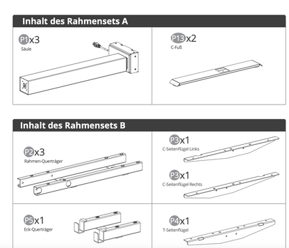 V0.6 L Gestell – Weiß (für Ihre vorherige Bestellung)