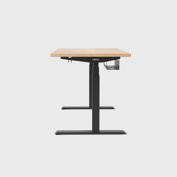 Ahornholz Vernal Massivholz Höhenverstellbarer Schreibtisch 2025  Schwarz-3