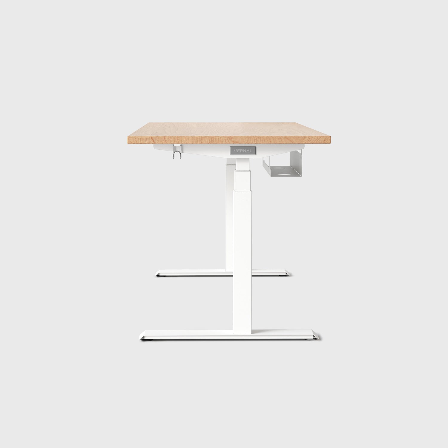 Ahornholz Vernal Massivholz Höhenverstellbarer Schreibtisch 2025  Weiß -3