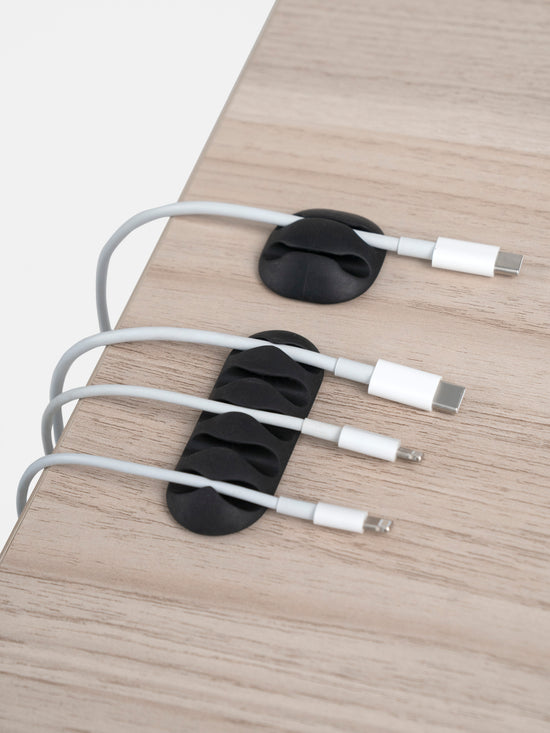 Selbstklebende Kabelmanagement-Clips aus Silikon