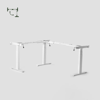 UNISTATION - Höhenverstellbarer Eckschreibtisch