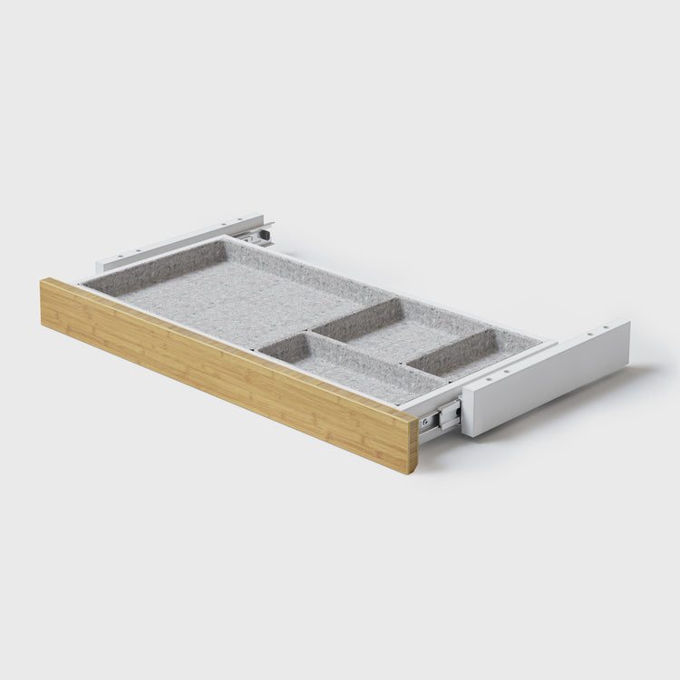 Natur Bambus Schreibtischschublade-1