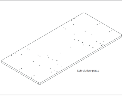 V0.7 Tischplatte – Walnuss – 120 × 80 × 2.5 (für Ihre vorherige Bestellung)