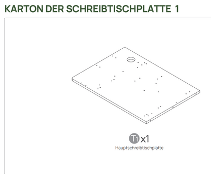 V0.7 L-Schreibtischplatte – Walnussholz – 200 × 150 × 2,5 cm – Links (für Ihre vorherige Bestellung)