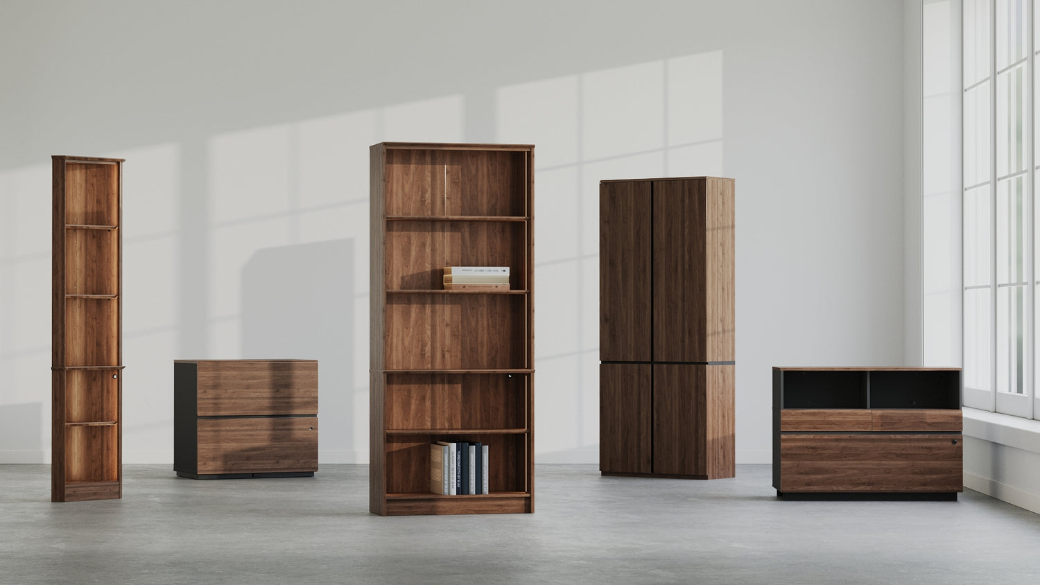 storage and bookcase banner m