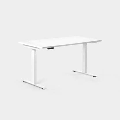Höhenverstellbarer Schreibtisch-Frostweiß/Weiß